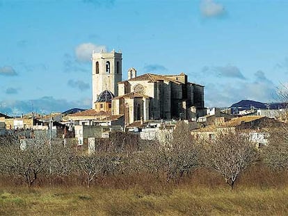 Iglesia arciprestal gótica de Sant Mateu, en Castellfort, la capital histórica del Maestrazgo castellonense. La iglesia es sede de una de las muestras organizadas en el Maestrazgo.