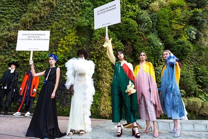 La presentación colectiva que el domingo inauguró Madrid es Moda en el centro de la capital.