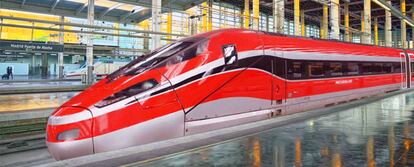 Tren Freecciarossa 1000, fabricado por Hitachi y Bombardier.