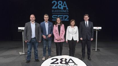 Debate entre los candidatos a presidir la Generalitat valenciana.