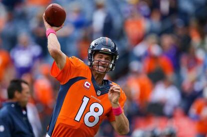 Peyton Manning, quarterback de los Broncos de Denver.