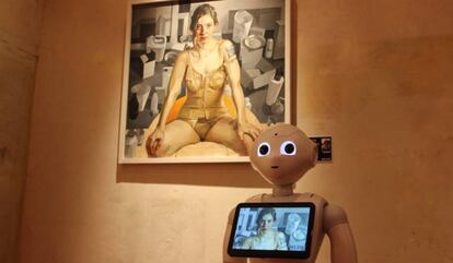 El robot guia Pepper, al Meam de Barcelona.