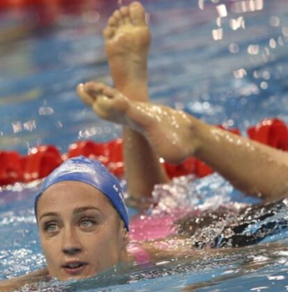 Belmonte, tras su triunfo en la prueba de los 400m libre.