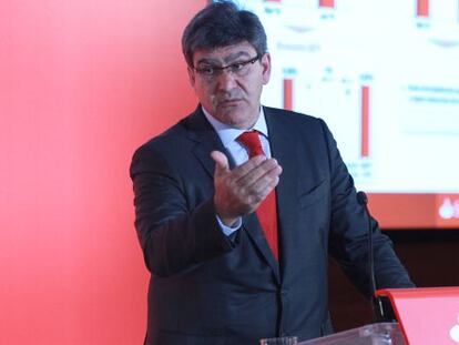 José Antonio Álvarez, consejero delegado de Banco Santander, durante la presentación de resultados del grupo.