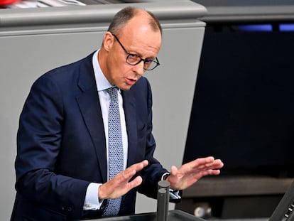 El líder de la CDU, Friedrich Merz, en el Bundestag.