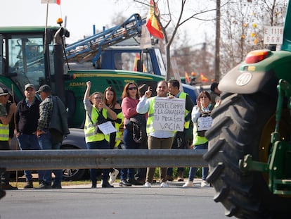 Agricultores montados en sus tractores llegaban a Córdoba este martes, tras partir de distintos puntos de la provincia cordobesa para exigir mejoras en la situación del campo andaluz.