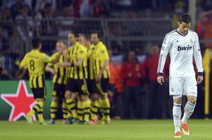 Ronaldo tras el 1-0 marcado por el Borussia Dortmund.