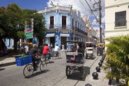 Plaza Maceo, en el casco antiguo de Camagüey.