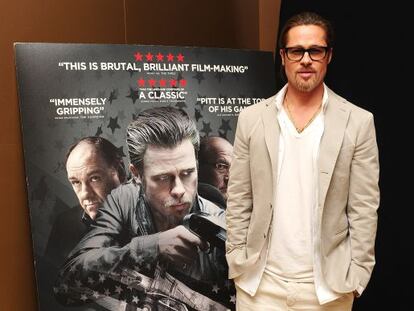 Brad Pitt, en Londres, en la presentaci&oacute;n de su &uacute;ltima pel&iacute;cula &#039;Killing them softly&#039;. 