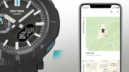 Casio Pro Trek PRJ-B001EX-1 utilizando Bluetooth