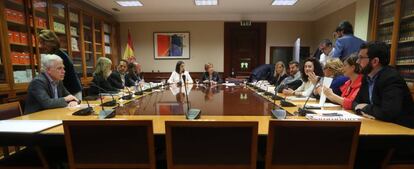 Reuni&oacute;n de la Comisi&oacute;n del Pacto de Toledo.