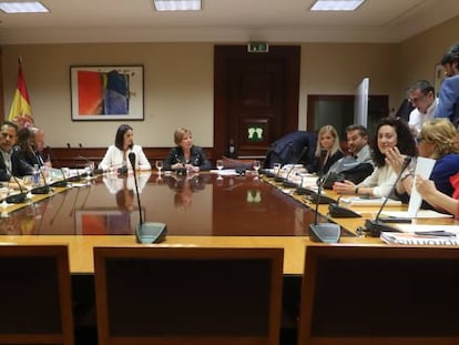 Reuni&oacute;n de la Comisi&oacute;n del Pacto de Toledo.