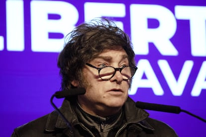 Javier Milei, en Buenos Aires el 7 de septiembre.