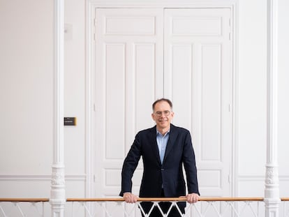 Guido Imbens, premio Nobel de Ciencias Económicas, fotografiado en Madrid.