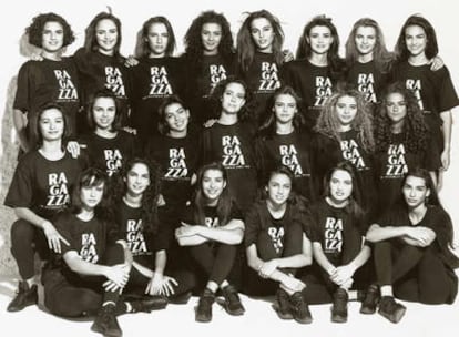 Eugenia Silva, Inma del Moral, Esther Cañadas y Nieves Álvarez, entre otras modelos adolescentes en el concurso 'Ragazza'.