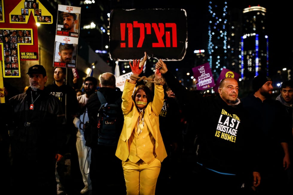 Protesta en Tel Aviv para pedir la liberación de los rehenes 