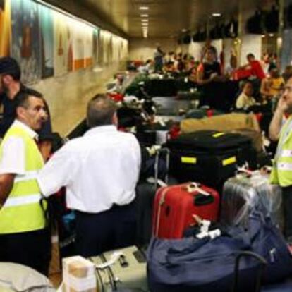 Equipajes en el aeropuerto de El Prat