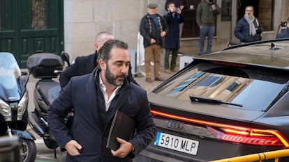 Víctor Aldama, a su llegada al Tribunal Supremo en Madrid, este lunes.