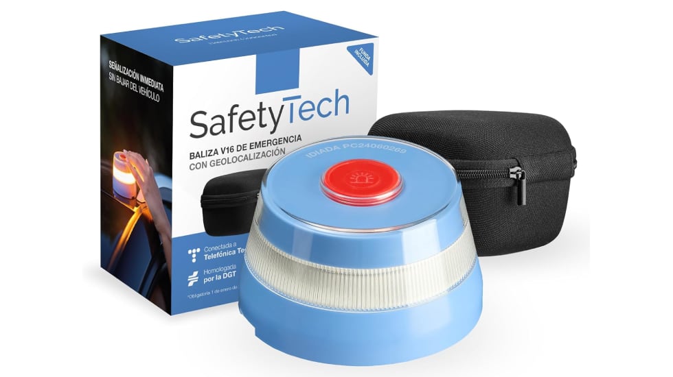 Luz de emergencia V16 homologada con funda incluida.