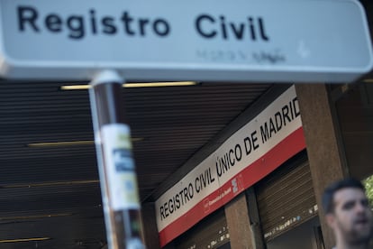 Una oficina del registro civil.