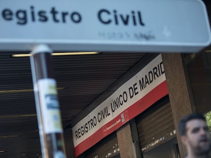 Una oficina del registro civil.