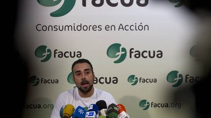 Rub&eacute;n S&aacute;nchez, portavoz de Facua, en agosto de 2012.