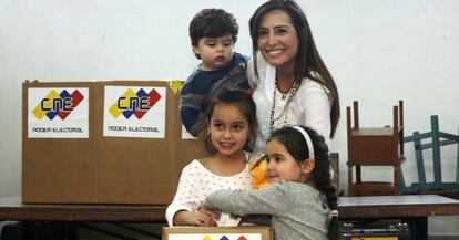 Patricia de Ceballos, ganadora de las elecciones en el municipio de San Cristóbal.