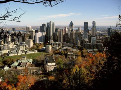 Mont-real vist des de la muntanya Mont-Royal.