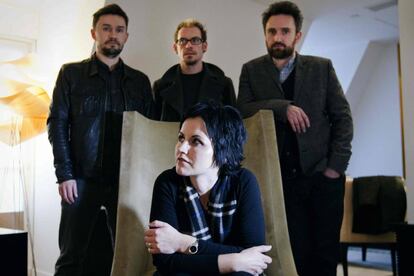 Imagen del grupo The Cranberries en París.