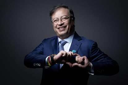 El presidente de Colombia, Gustavo Petro, en la quinta edición del Foro de Paz de París, el 11 de noviembre de 2022.