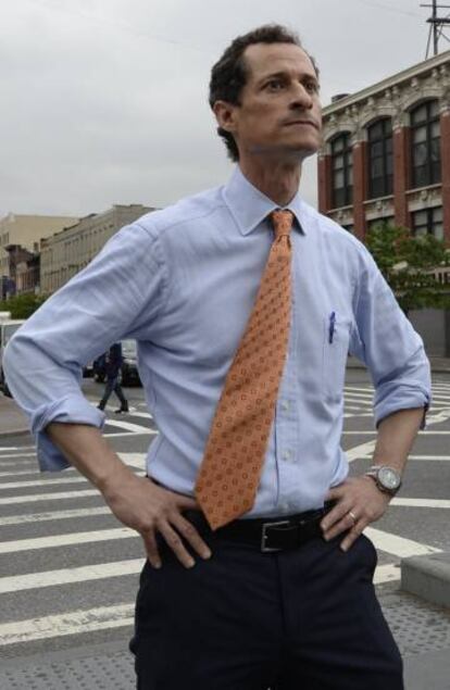 Anthony Weiner, en Nueva York.