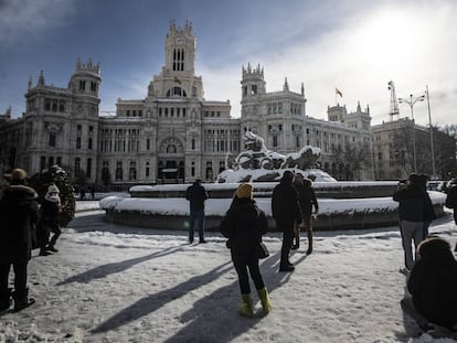 Cibeles Square in Madrid on Sunday.