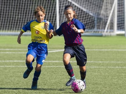 Partido de pretemporada del Alevín femenino ante el Guisona.