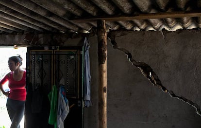 Una vivienda dañada por el terremoto en el Estado de Morelos (centro de México).
