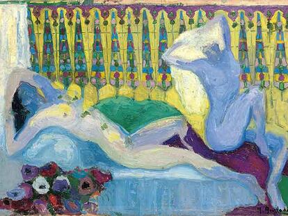 <i>Las huríes</i>, obra de Anglada-Camarasa (1872-1959).