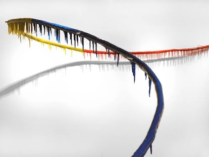 Fragment de l’obra 'D’on venim, on som', de Xavier Escribà.