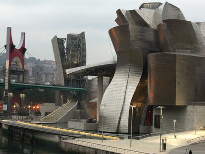 Vista del Museo Guggenheim de Bilbao, de Frank Gehry.