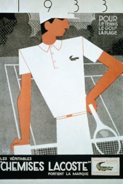 Primera publicad de Lacoste, de 1933.