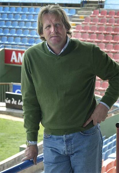 Bernd Schuster, en el estadio Ciutat de València.