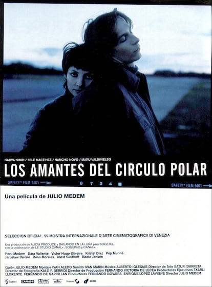 Cartel de la película 'Los amantes del Círculo Polar', de Julio Medem.