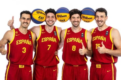 From left to right, Guim Expósito, Diego de Blas, Carlos Martínez and Iván Aurrecoechea.