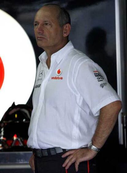 Ron Dennis, ayer en Brasil.