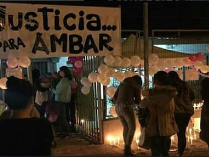 Una protesta por el caso Ambar en Chile. 
