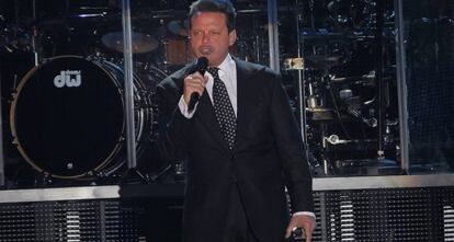 Luis Miguel, durante su concierto en León Guanajuato en 2013.