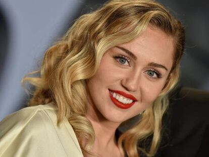 Miley Cyrus a la festa dels Oscar de 'Vanity Fair' d'aquest any.