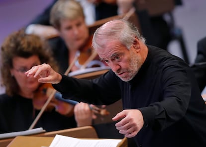 Valery Gergiev, mit den Münchner Philharmonikern, im Jahr 2021.