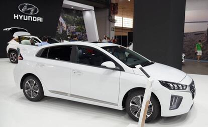 Imagen del Hyundai Ioniq en el Automobile Barcelona de 2021.