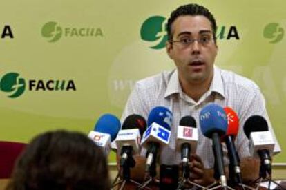 El portavoz de la Federación de Consumidores FACUA, Rubén Sánchez. EFE/Archivo
