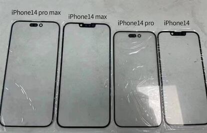 Paneles de los iPhone 14