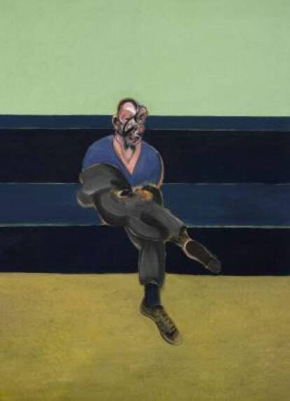 Reproducción cedida por Sotheby´s del cuadro "Study for a Portrait of P.L", de Francis Bacon (1909-1992), que saldrá a la venta el próximo 14 de mayo con un precio estimado de entre 30 y 40 millones de dólares en una subasta de arte contemporáneo.